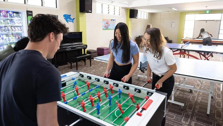Student games common area at Campus East